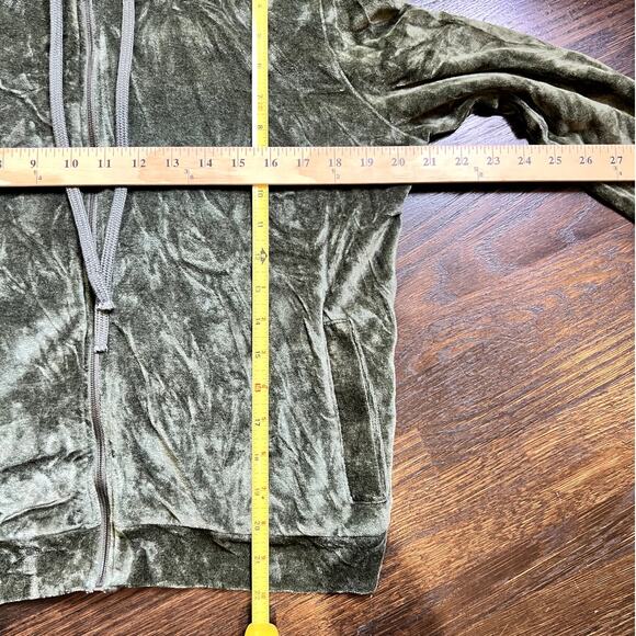 Majestic Filatures | Women's Velour Luxe Loungewear Set Olive Green Size 4 / L - Picture 10 of 14